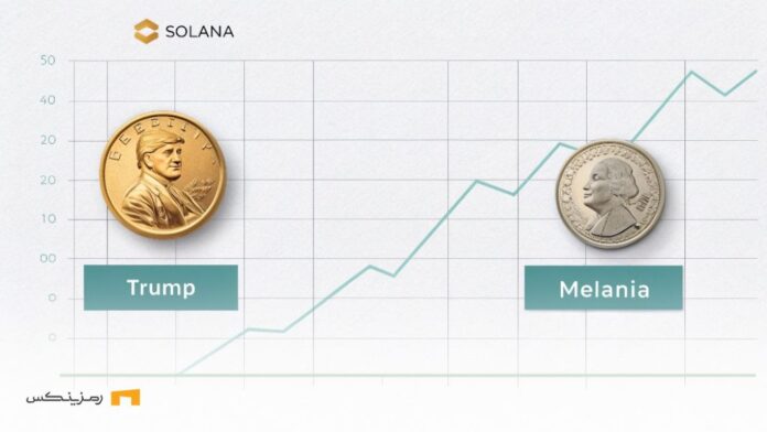 Solana-record-$33-million-in-daily-fees-with-Trump-and-Melania-tokens جهش تاریخی کارمزدهای روزانه سولانا همزمان با توکنهای ترامپ