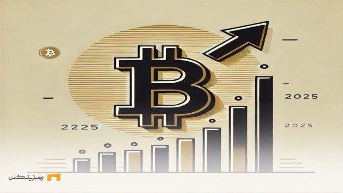 bitcoin-249k-2025 بیت کوین و نمودار رو به بالا