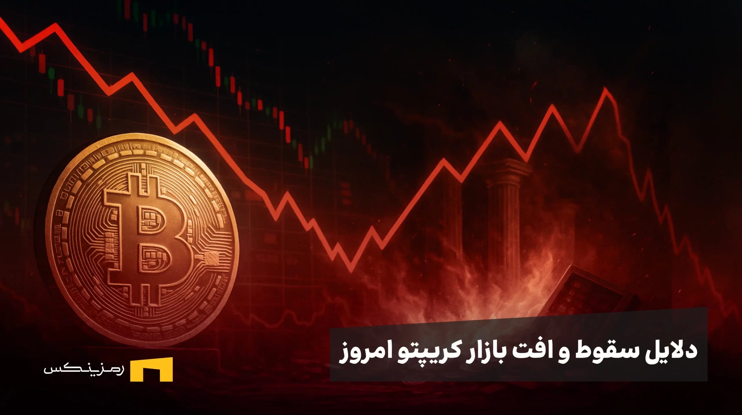 علت سقوط ارز دیجیتال امروز چیست؟ دلایل سقوط و افت بازار ارزهای دیجیتال امروز