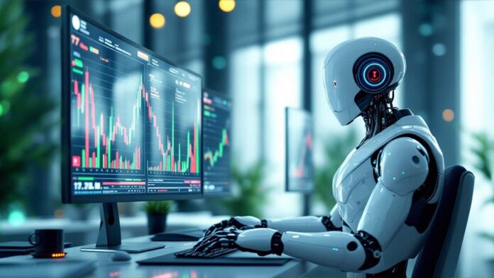 ربات معامله‌گر در حال ترید ارزهای دیجیتال