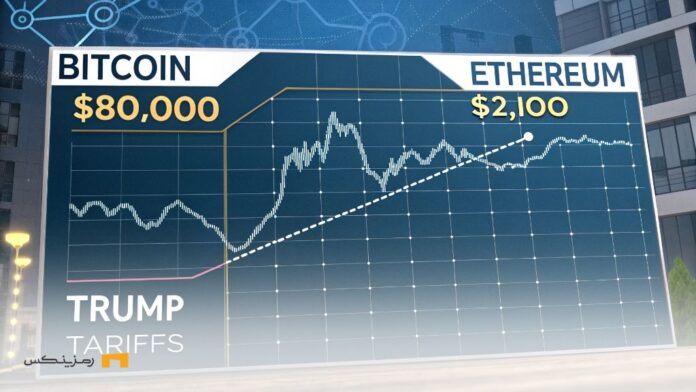 free-fall-bitcoin-and-ethereum-How-effective-are-Trump-tariffs سقوط آزاد بیت کوین و اتریوم با افزایش نگرانی از تعرفههای ترامپ
