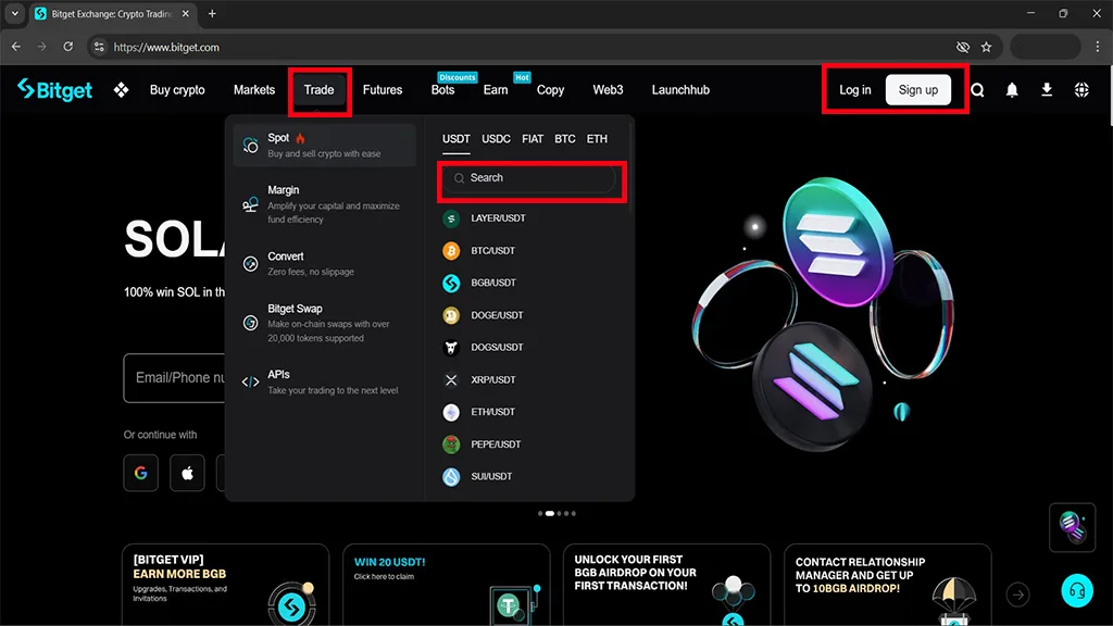 فروش تپ سواپ در صرافی خارجی