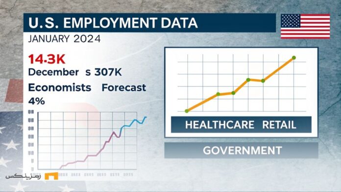 کاهش نرخ بیکاری به ۴٪ در ژانویه