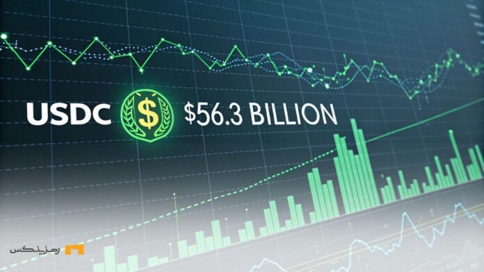 usdc-marketcap-56b-growth رکورد یو اس دی کوین