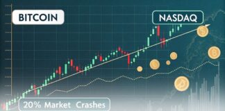 هشدار سقوط؟ همبستگی بیت کوین و نزدک به سطح خطرناکی رسید هشدار سقوط؟ همبستگی بیت کوین و نزدک به سطح خطرناکی رسید