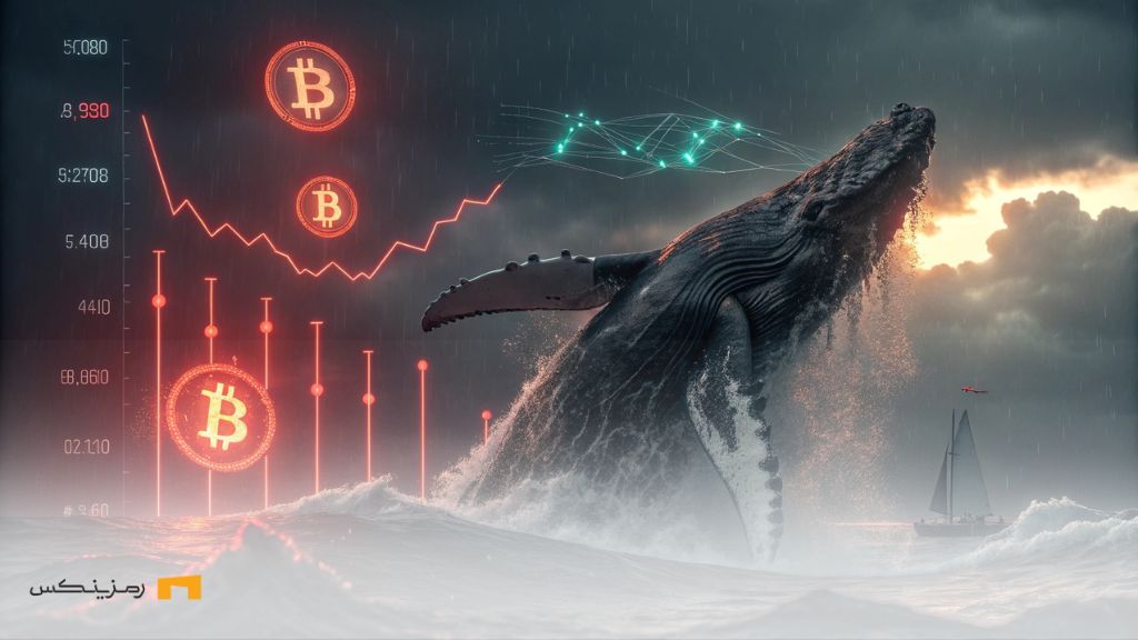 معامله جنجالی ۴۵۰ میلیون دلاری بیت کوین؛ بازار در شوک! نهنگ بیتکوین در حال ایجاد نوسان شدید در بازار ارز دیجیتال
