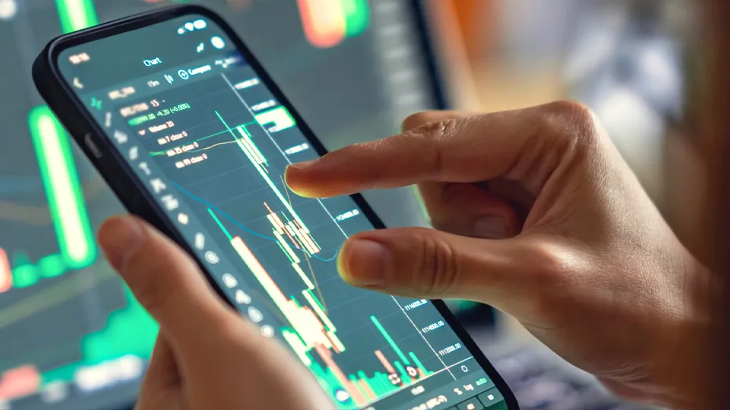 تریدر در حال استفاده از ربات اسمارت ریبالانس