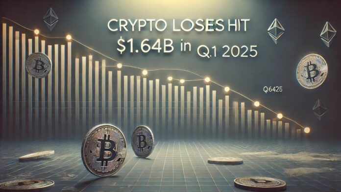 crypto-losses-2025-hits-billion زیان 1.64 میلیارد دلاری رمز ارز ها در سه ماهه اول سال