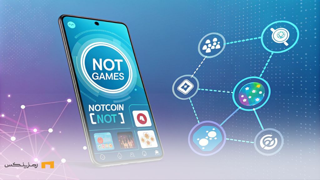 پلتفرم نات گیمز در تلگرام، نمایش‌دهنده رابط کاربری بازی‌ها و توکن نات کوین