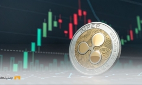 تصویر نمایانگر سکه ریپل (XRP) با پسزمینهای از نمودارهای مالی و حس شک و تردید درباره آینده آن است