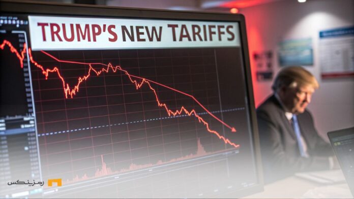 why-crypto-market-crashed-300-billion نمایش سقوط بازار کریپتو با نمودارهای نزولی بیت کوین و اتریوم