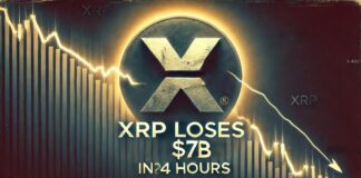 ریزش بازار؛ ریپل در ۲۴ ساعت ۷ میلیارد دلار از دست داد سقوط ارزش بازار ریپل