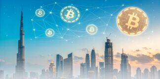 مدیر عامل Bitwise: دوران جدید بیت کوین در سال ۲۰۲۵ شروع شده است شهر آینده با نمادهای بیتکوین در آسمان، نماد رشد و پذیرش گسترده ارزهای دیجیتال توسط مؤسسات مالی