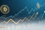 نمودار تغییرات سرمایه‌گذاری در صندوق‌های ETF بیت‌کوین با نمایش ورودی و خروجی‌های سرمایه