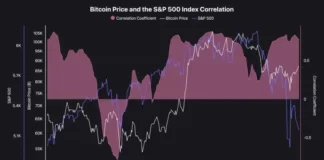 جدایی بیتکوین از بازار سهام، جهش ۱۰.۲ درصدی در یک هفته قیمت بیت کوین در مقابل شاخص S&P 500 آمریکا