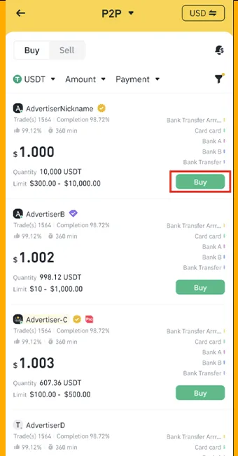 آموزرش خرید تتر TRC20 با انتخاب فروشندگان