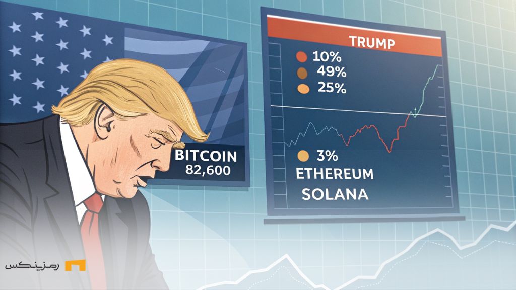تحلیل تاثیر تعرفههای ترامپ بر بازار کریپتو و بیت کوین کاهش شدید قیمتها در بازارهای مالی و کریپتو پس از اعلام تعرفههای جدید ترامپ، با تاثیرات منفی بر صنعت ماینینگ و تغییرات در روند سرمایهگذاریها