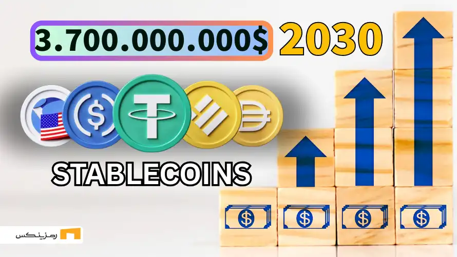 ramzinex-news رشد ۳۷۰۰ میلیاردی استیبل کوین تا ۲۰۳۰