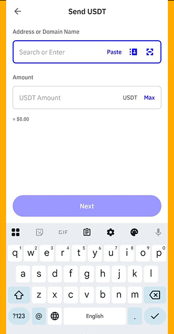مقدار تتر در کیف پول مبدا