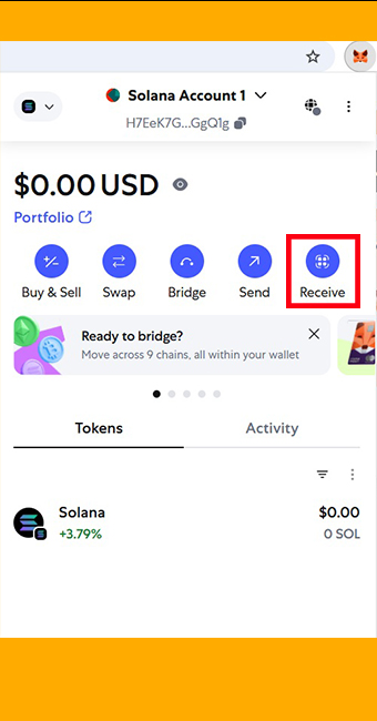 ارز دیجیتال سولانا در متامسک