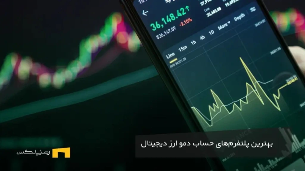 حساب دمو ارز دیجیتال چیست؟ بهترین سایت ها برای ایجاد اکانت دمو تصویر یک چارت روی یک گجت