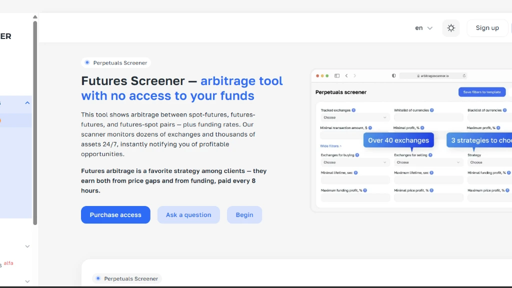 ربات Arbitragescanner.io