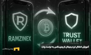 نحوه انتقال ارز دیجیتال از صرافی رمزینکس به تراست والت