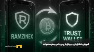آموزش انتقال ارز دیجیتال از رمزینکس به تراست ولت و برعکس