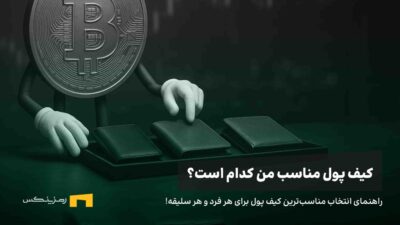 یک بیت کوین در حال انتخاب کیف پول مناسب برای خودش