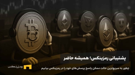 راهنمای رمزینکس در استفاده از پشتیبانی ۲۴ ساعته در ۷ روز هفته