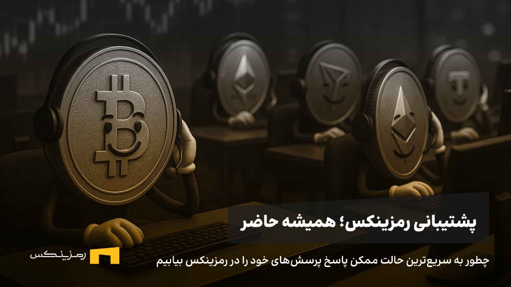 راهنمای رمزینکس در استفاده از پشتیبانی ۲۴ ساعته در ۷ روز هفته