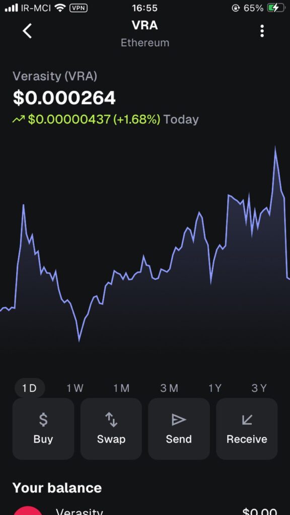 ارز VRA در متامسک