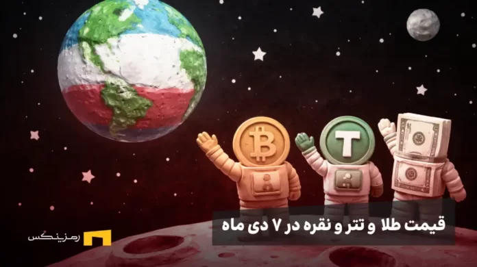 طلا و تتر و دلار در فضا