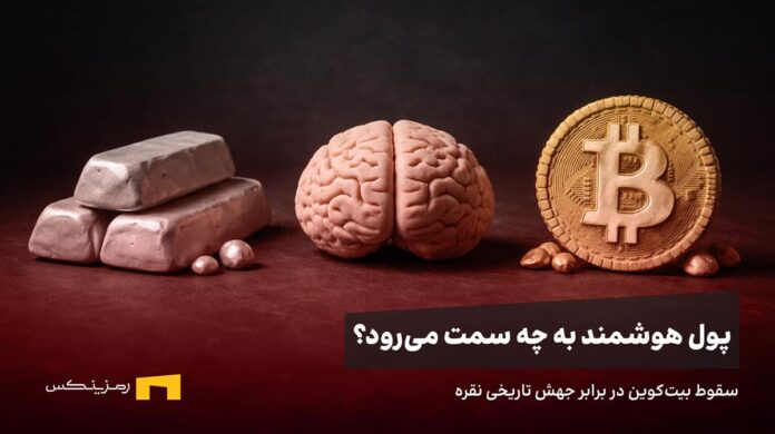 silver-vs-btc-smart-money پول هوشمند به چه سمت میرود؟ سقوط بیت کوین در برابر جهش تاریخی نقره